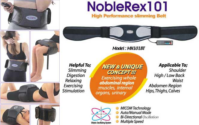NobleRex101 Eliptic Oscillating System Vibration Slimming Belt